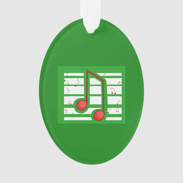 Adorno Navidades de profesores de música, notas sobre el  (Anverso)