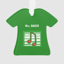 Adorno Navidades de profesores de música, notas sobre el