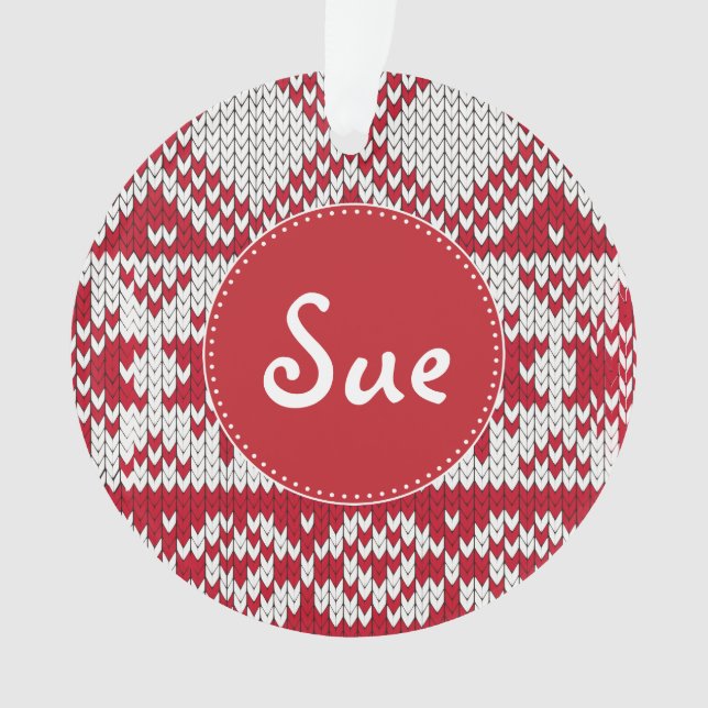 Adorno Navidades de punto (Anverso)