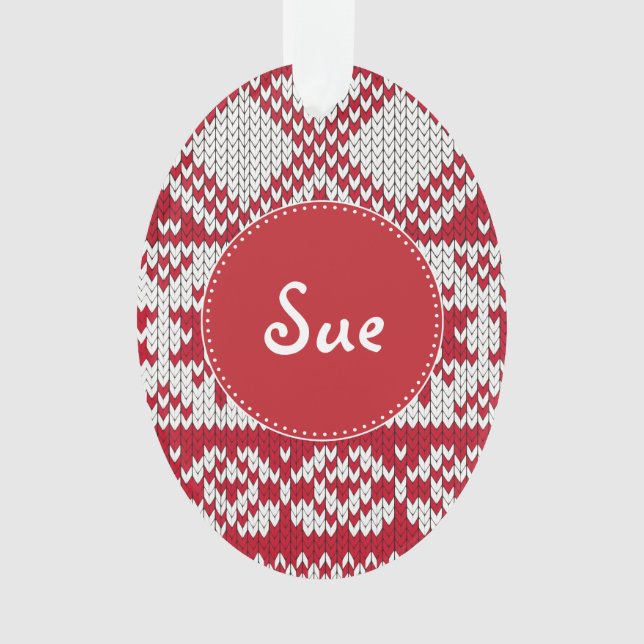 Adorno Navidades de punto (Anverso)