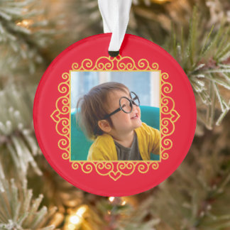 Adorno Navidades de regalo personalizados con foto de mar