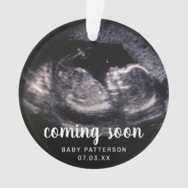 Adorno Navidades de revelación de fotos de sonograma lind