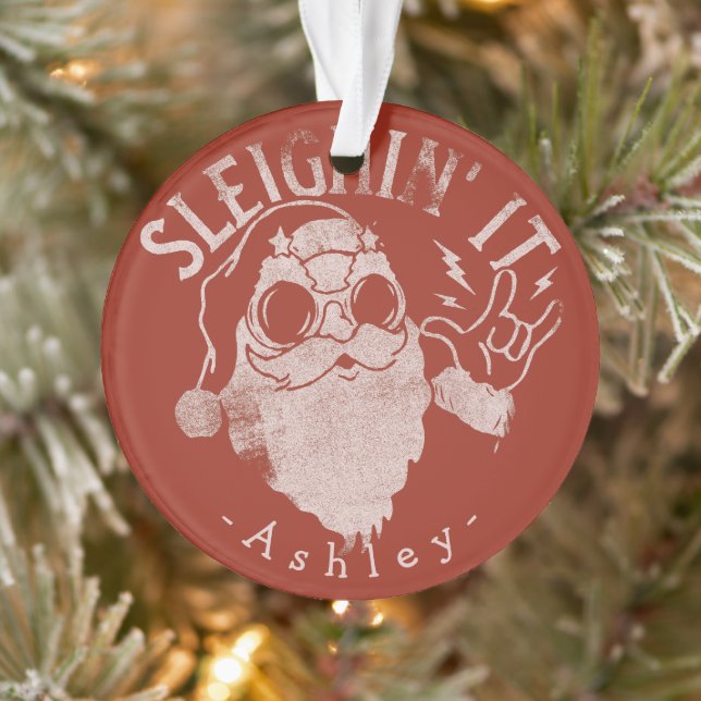 Adorno Navidades de Santa Sleigh en Sleighin It (Árbol)