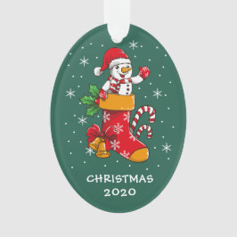 Adorno Navidades de Snowflakes 2020 Green