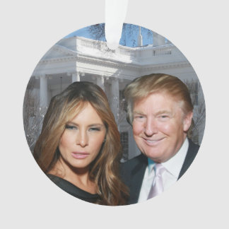 Adorno Navidades de Trump: Donald y Melania