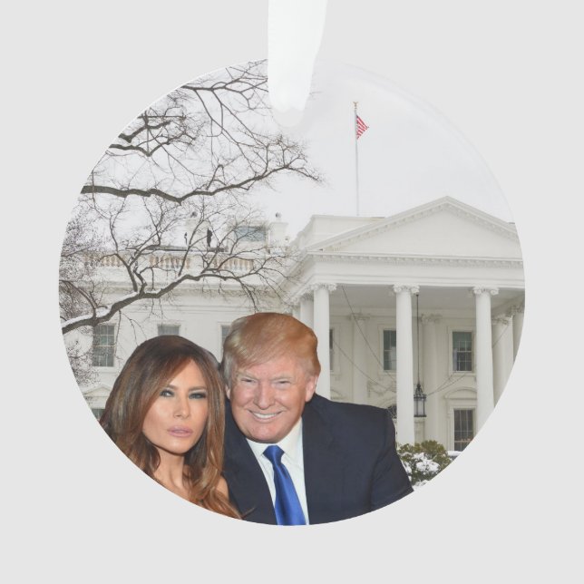 Adorno Navidades de Trump: Donald y Melania (Anverso)