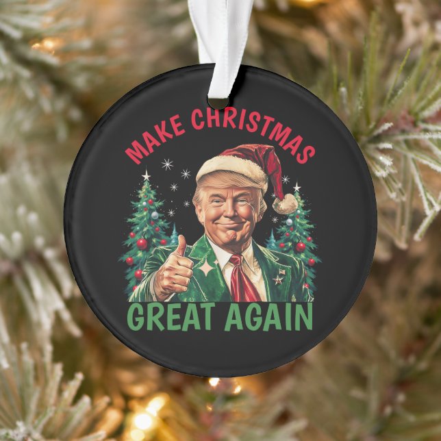 Adorno Navidades de Trump, hacen grandes a los Navidades  (Árbol)