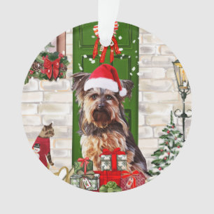 Adorno Navidades de Yorkie Dog