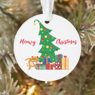 Adorno Navidades débiles, gato travieso, gracioso, humor