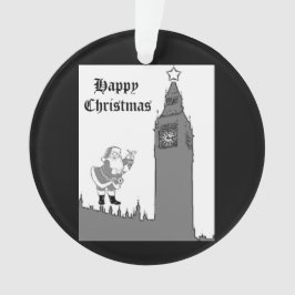 Adorno Navidades del Big Ben Vintage Santa London