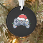 Adorno Navidades del controlador de videojuegos Santa Hat<br><div class="desc">Navidades del controlador de videojuegos Santa Hat Gamer</div>