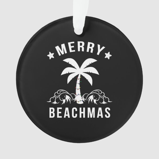 Adorno Navidades del Merry Beachmas Palm Tree Beach (Anverso)