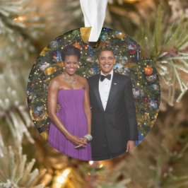 Adorno Navidades del presidente Barack Obama y Michelle