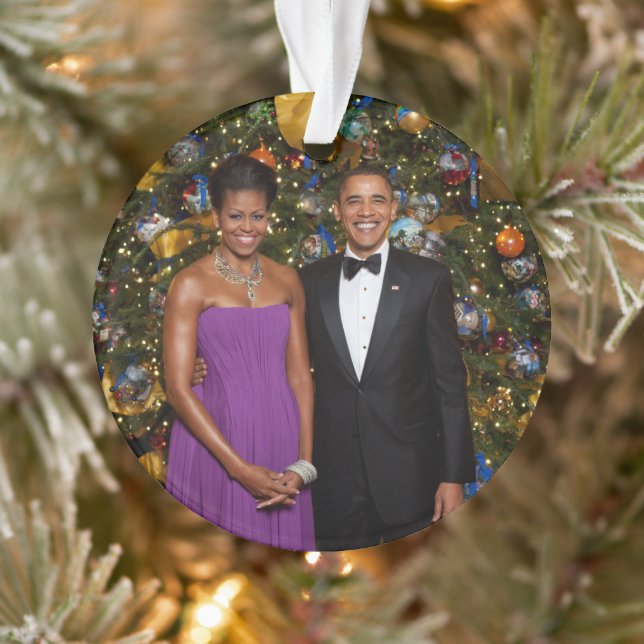 Adorno Navidades del presidente Barack Obama y Michelle (Árbol)