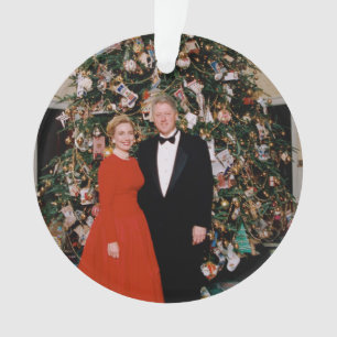 Adorno Navidades del presidente estadounidense Bill Clint