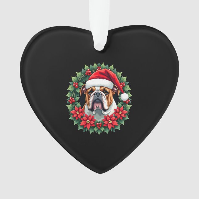Adorno Navidades divertidos Bulldog inglés Tank Top (Anverso)