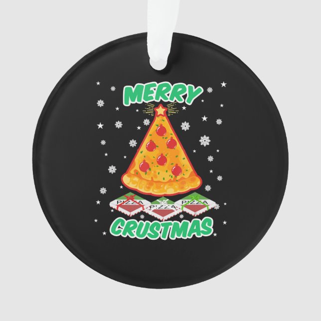 Adorno Navidades divertidos de pizza (Anverso)