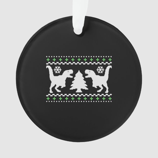 Adorno Navidades divertidos de T REX (Anverso)