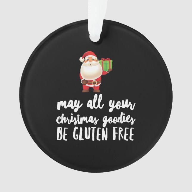 Adorno Navidades divertidos Gluten Free (Anverso)