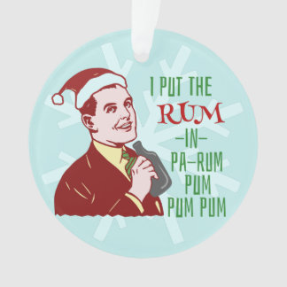Adorno Navidades divertidos Retro Rum Beber vacaciones en