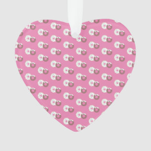 Adorno Navidades donan rocian panadería rosada