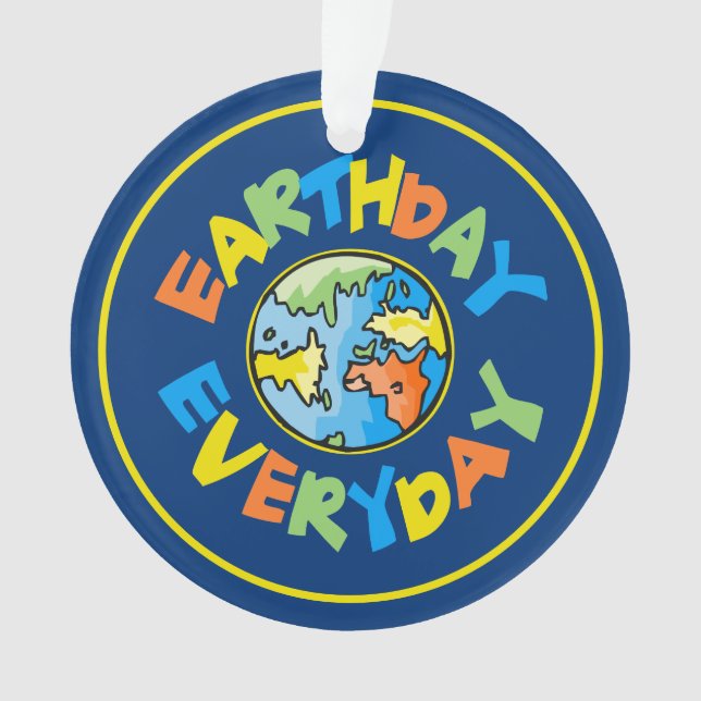 Adorno Navidades ecológicos cotidianos del Día de la Tier (Anverso)