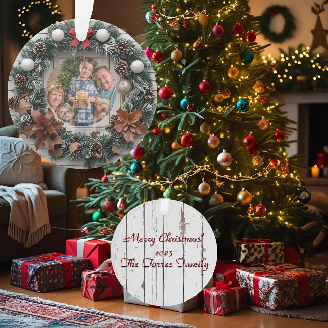 Adorno Navidades familiares del Personalizable Wreath de  (Subido por el creador)