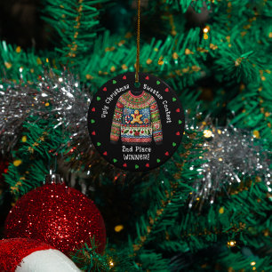 Adorno Navidades feos arrojan el segundo premio al ganado