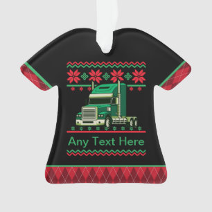 Adorno Navidades feos de camionero semiconductor personal