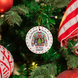 Adorno Navidades feos sudan el primer premio al ganador