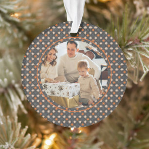 Adorno Navidades fotográficos del patrón de estrella pers