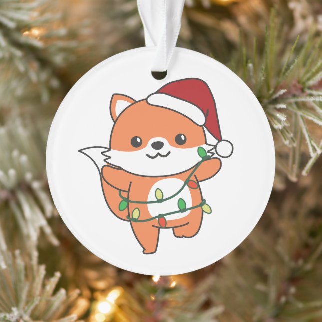 Adorno Navidades Fox de Animales de Invierno (Árbol)