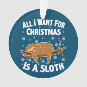 Adorno Navidades Funny Sloth