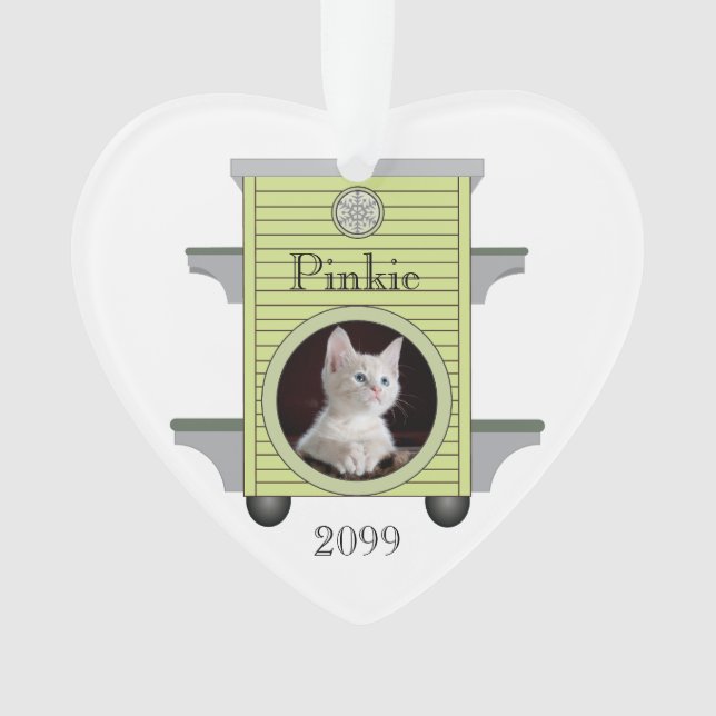 Adorno Navidades Gato gatito sube foto Casa de gato (Anverso)