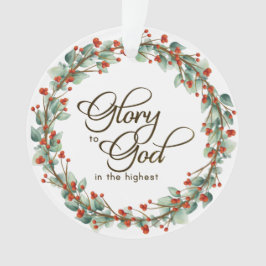 Adorno Navidades glorifican a Dios Verse en la Biblia