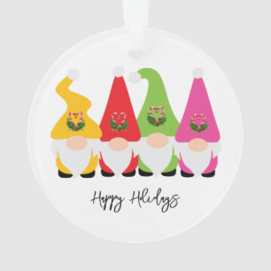 Adorno Navidades Gnomes Checker Felices Fiestas Año