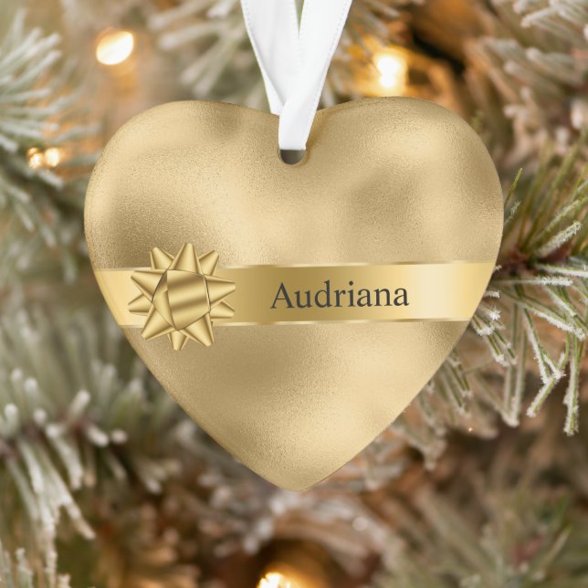 Adorno Navidades Gold Glam Ribbon y Bow (Árbol)