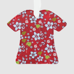 Adorno Navidades hawaianos Aloha Shirt Print 2