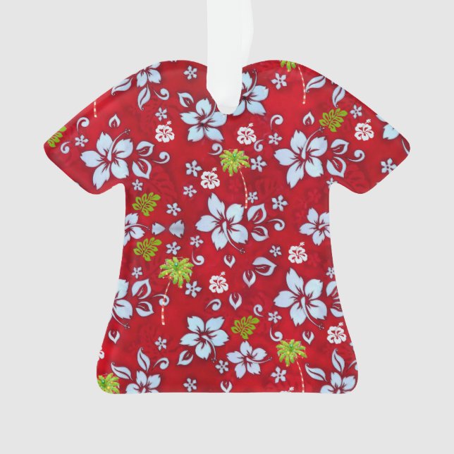 Adorno Navidades hawaianos Aloha Shirt Print 2 (Anverso)