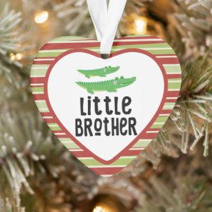 Adorno Navidades hermanos pequeños cocodrilos