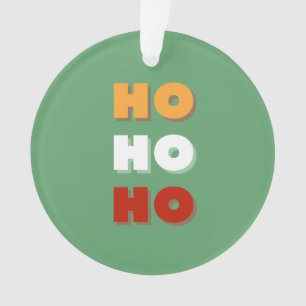 Adorno Navidades Ho Ho Ho Ho, Navidades retro coloridos
