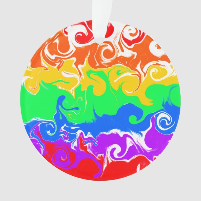 Adorno Navidades LGBTQIA+ arcoiris (Anverso)