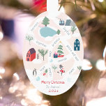 Adorno Navidades mapean historias contando fotos de ilust<br><div class="desc">Navidades modernos mapean la historia contando ilustraciones con pinos,  pingüinos,  zapatos de patinaje sobre hielo,  lago helado,  casas,  pueblos,  carretera,  montaña,  cabaña de cable,  esquís,  snowman y más! Añade tus sentimientos positivos,  con paz y amor,  regocijo,  alegría,  esperanza,  alegría,  abrazo... ...  Añade la foto de tu familia al fondo.</div>
