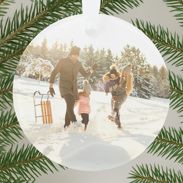 Adorno Navidades mínimos | Moderna y elegante foto famili (Subido por el creador)