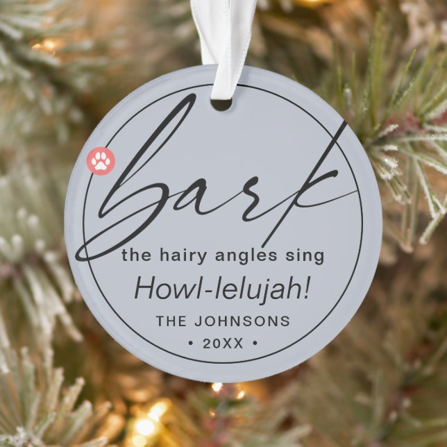 Adorno Navidades modernos escriben foto de perro de cerdo (Árbol)