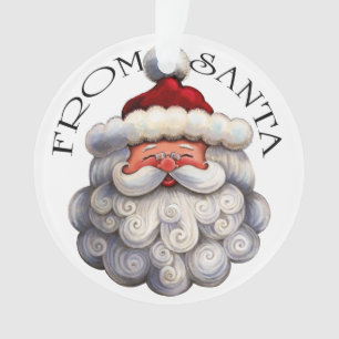Adorno Navidades Morning Santa Ornament - Ver Inverso