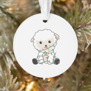 Adorno Navidades ovinos Niegan ovejas animales de inviern