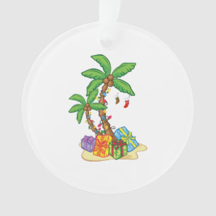 Adorno Navidades Palm Tree Xmas Tropical Coconut Luces