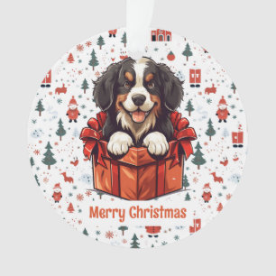 Adorno Navidades Perro de montaña Bernese Personalizado