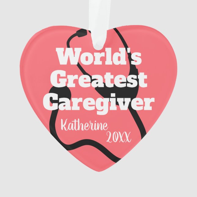 Adorno Navidades personalizados con forma de corazón para (Reverso)